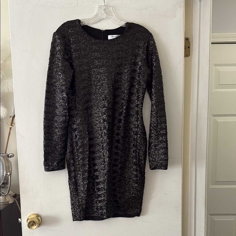Black Sequin Dress